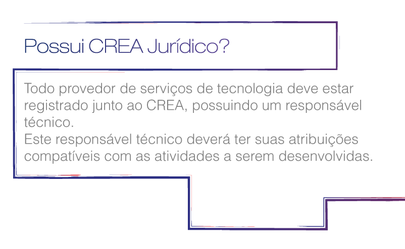 Possui CREA Jurídico?